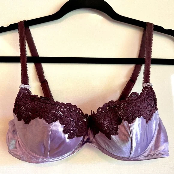 NEW Victoria’s Secret Royalty Purple Balconette Bra - 36B - Picture 1 of 5